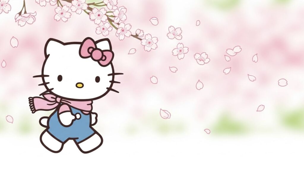 blossom hello kitty wallpaper laptop