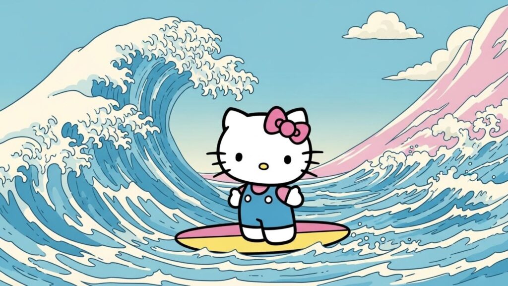 surfur hello kitty wallpaper laptop