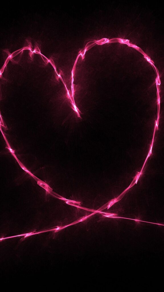 pink heart darkness wallpapers