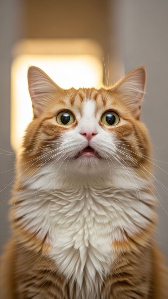 white ginger cute cat wallpaper for girls