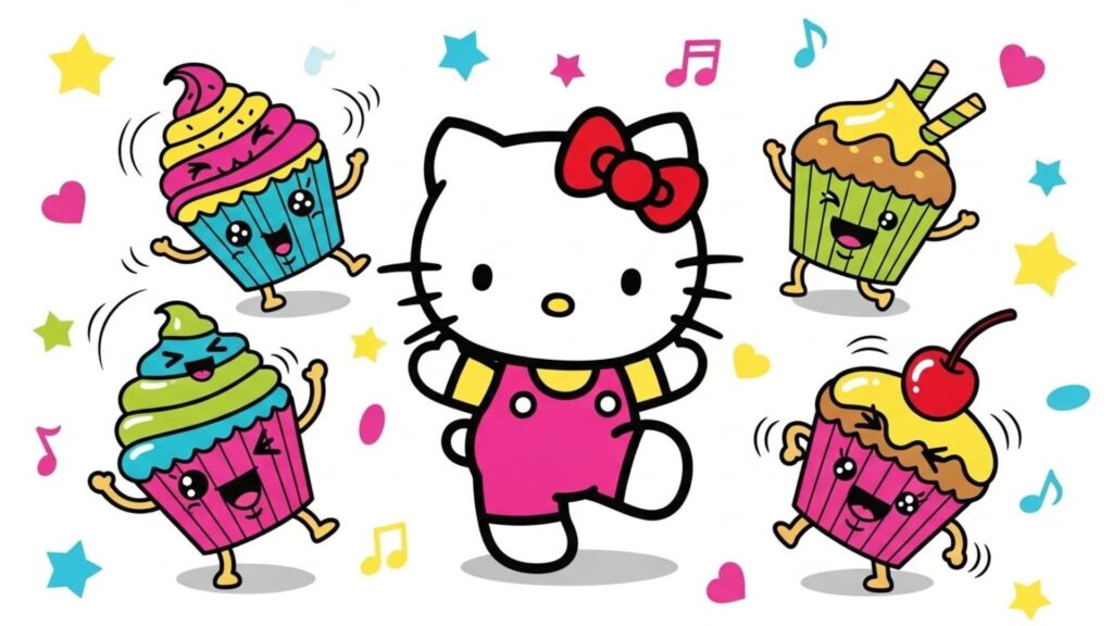 dancing hello kitty wallpaper laptop