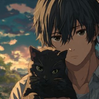 anime cat pfp