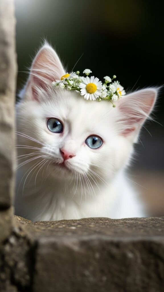crown cute cat wallpaper for girls