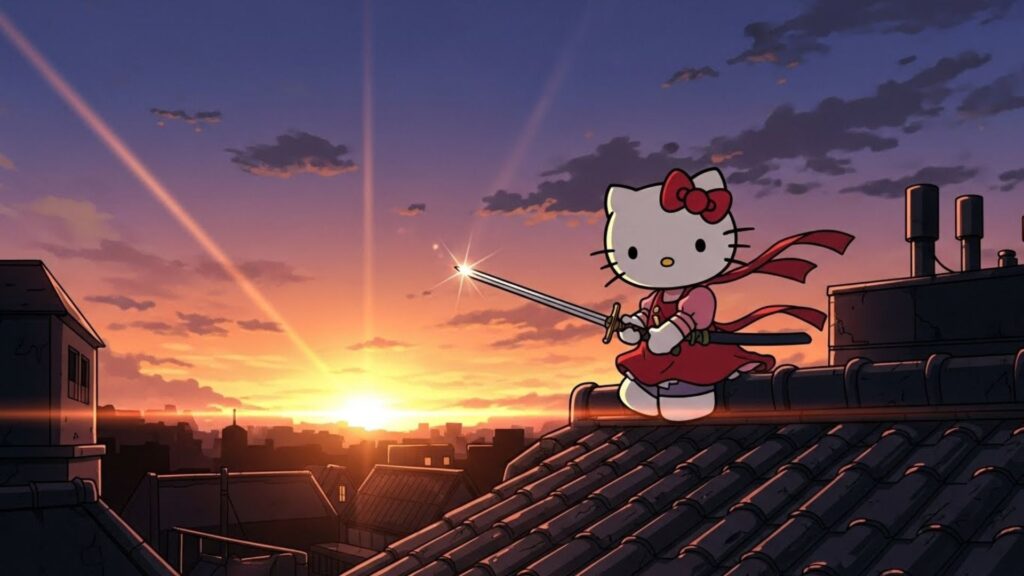 warrior hello kitty wallpaper laptop