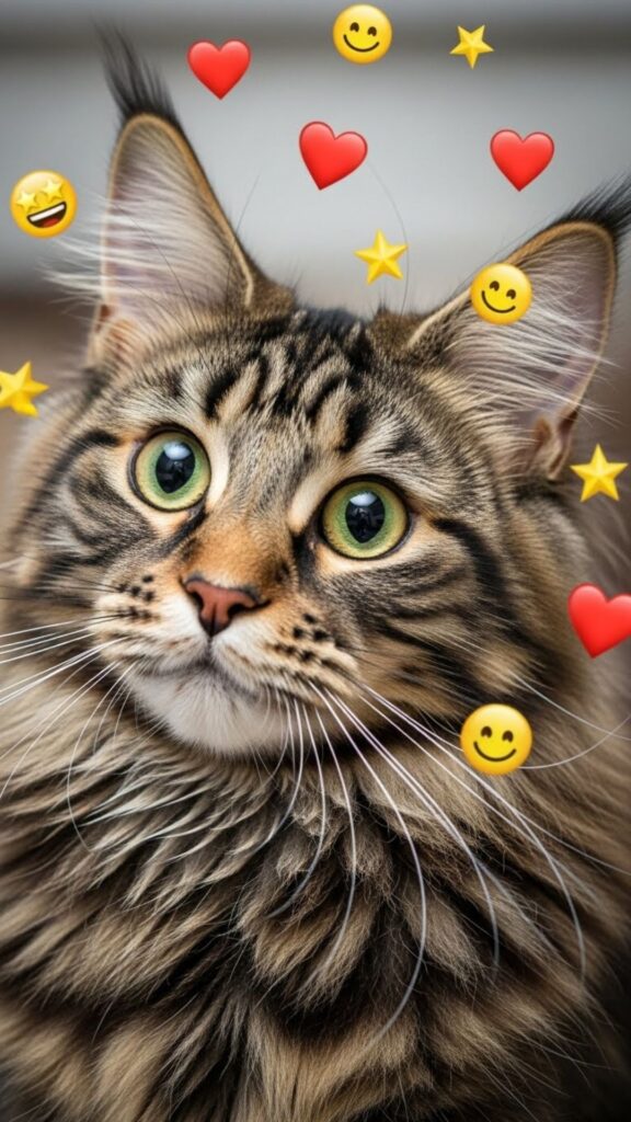 maincoon cute cat wallpaper for girls
