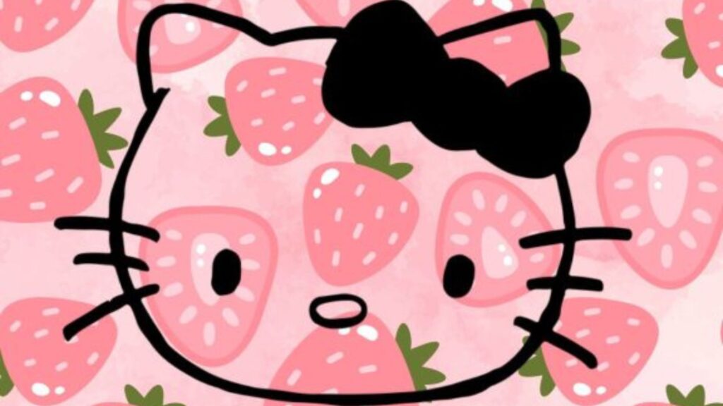 strawberry hello kitty wallpaper laptop