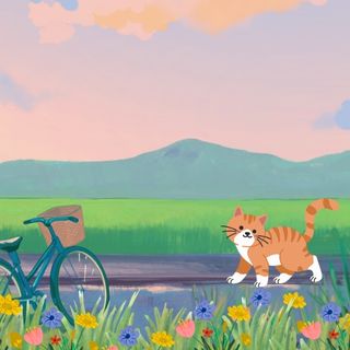 anime nature cat pfp