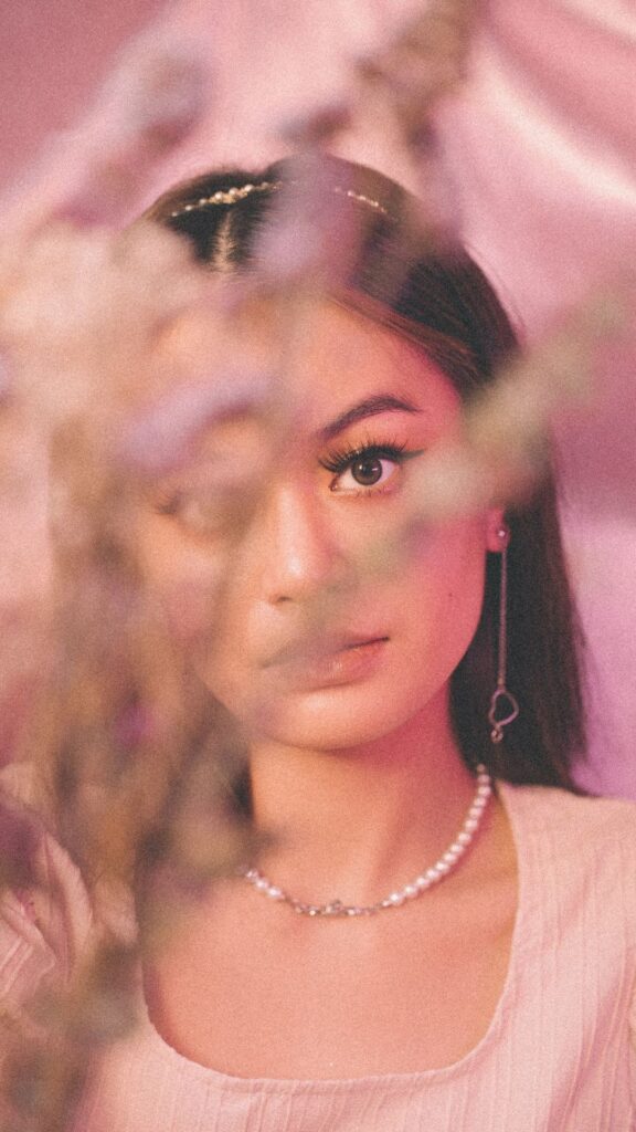 pink girl vintage iphone wallpaper