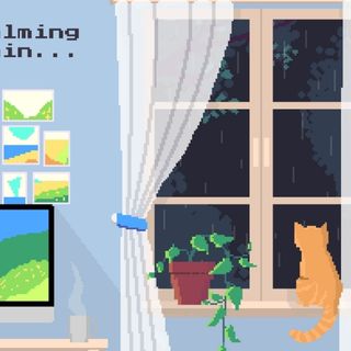 anime window cat pfp