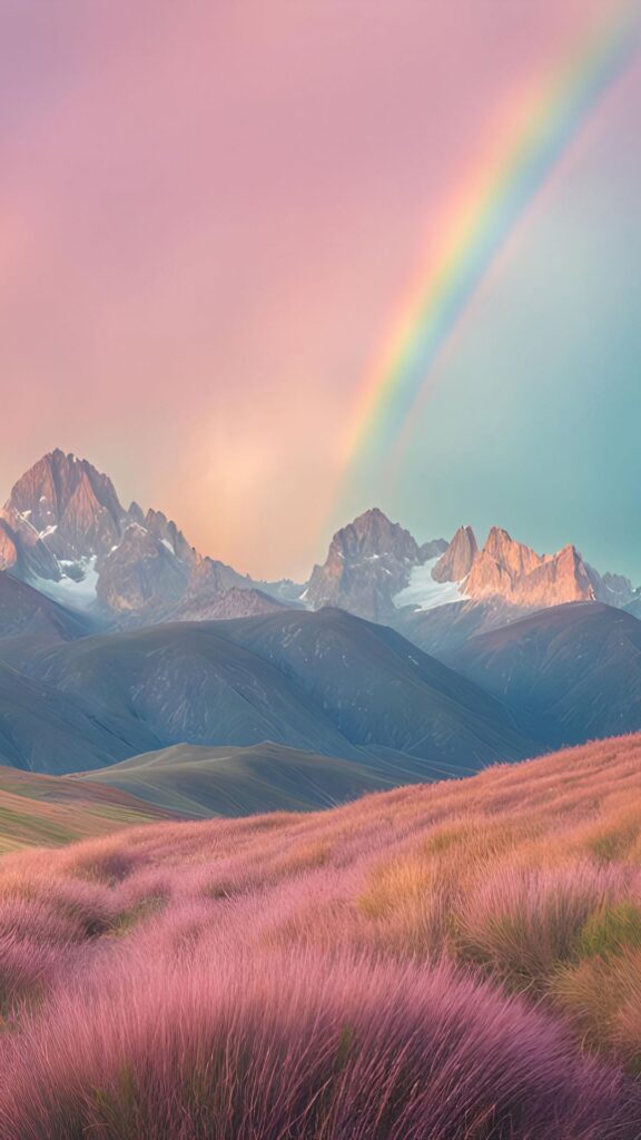 rainbow nature background wallpaper