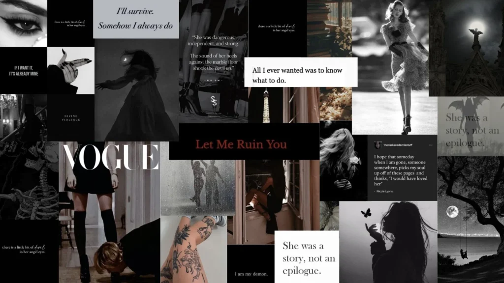 Dark Girl Desktop Wallpaper