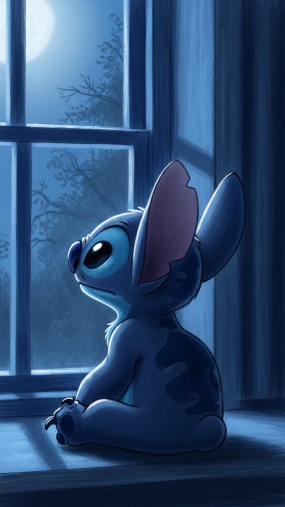 Minimal Stitch wallpaper for phone sitting quietly