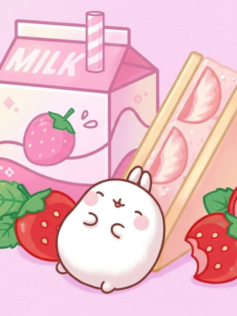 Cute strawberries wallpaper for pc