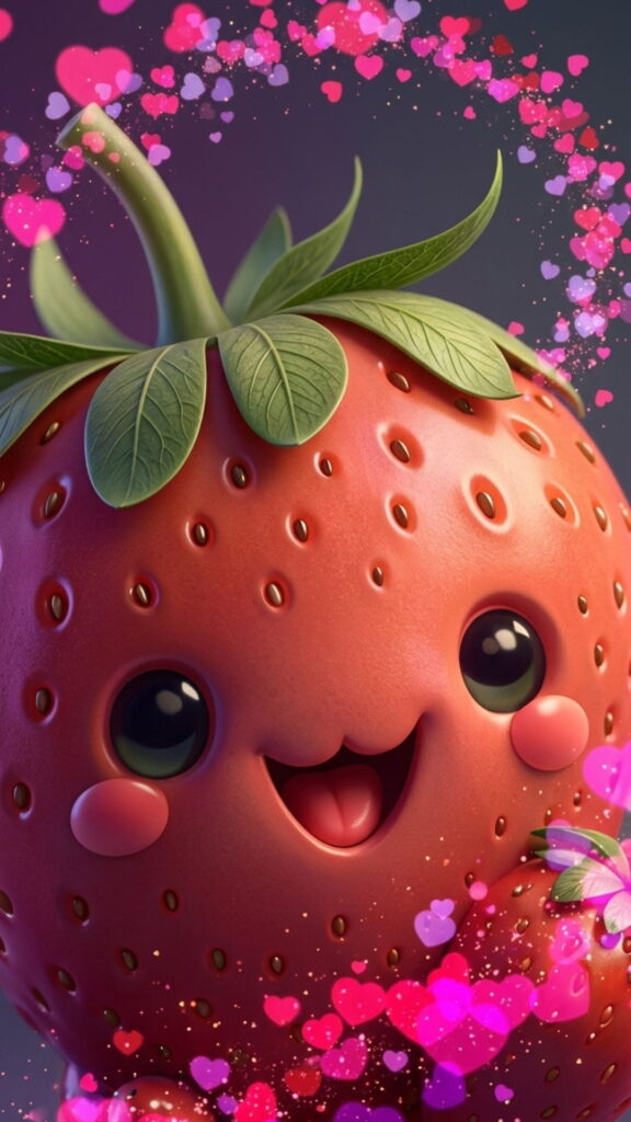 Cute strawberry wallpaper aesthetic