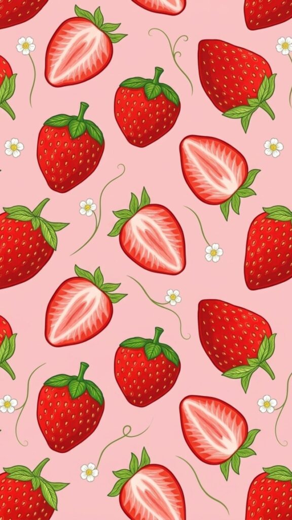 Most beautiful strawberry photo wallpaper
