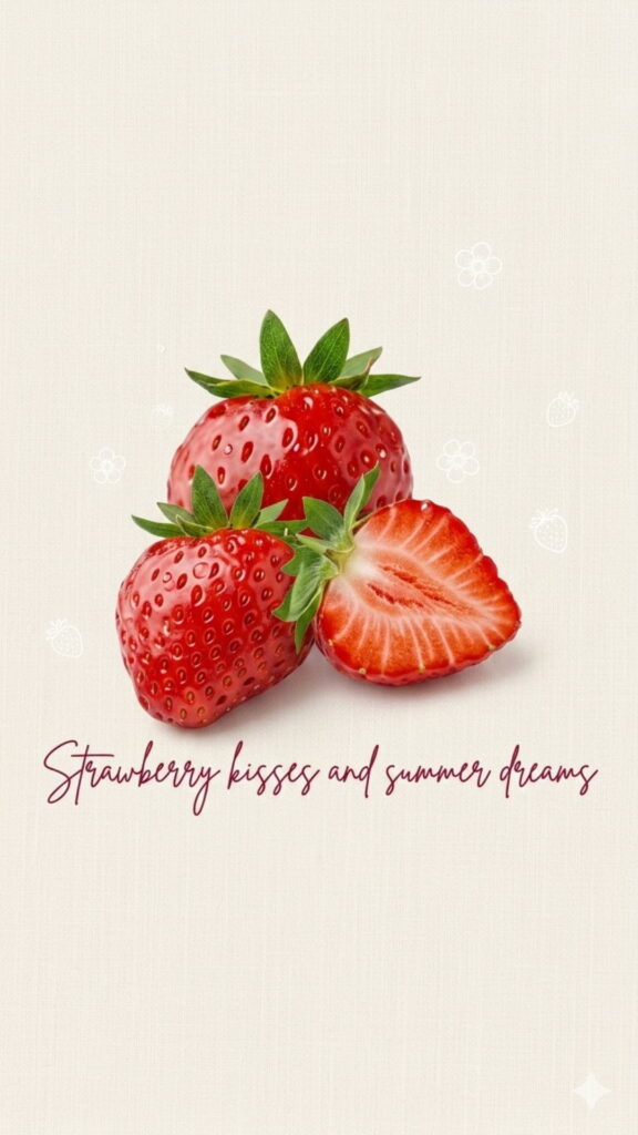 Strawberry wallpaper 3d