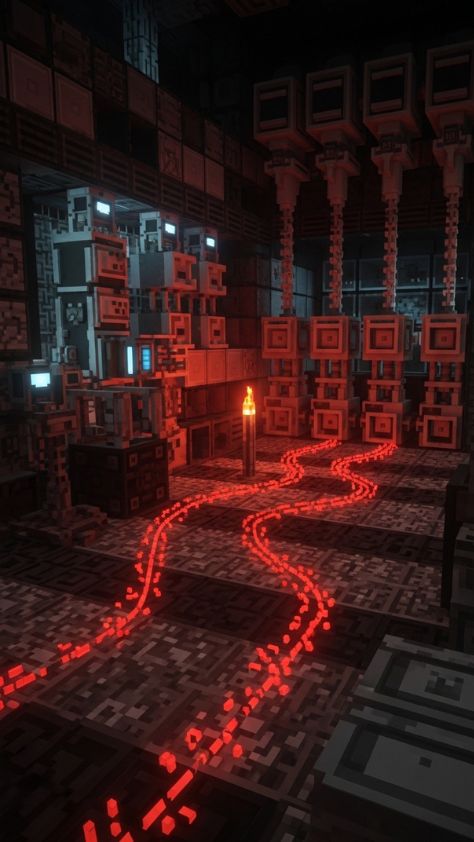 A Minecraft character in iron armor standing on a dirt path within a giant mushroom forest Minecraft Wallpaper