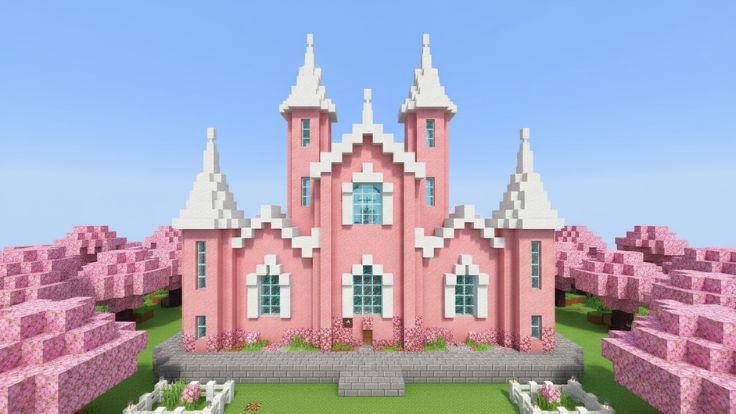 Majestic pink Minecraft Wallpaper