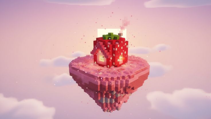 Strawberry Minecraft Wallpaper
