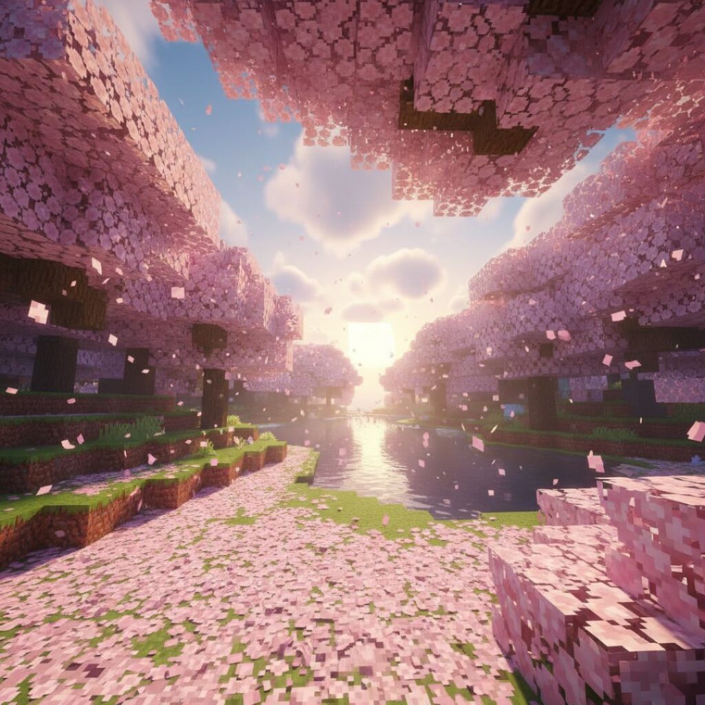 Blossom Minecraft Wallpaper