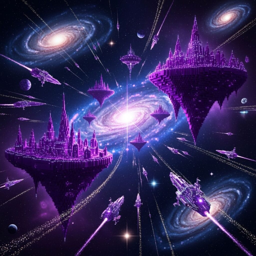 Purple Minecraft Wallpaper