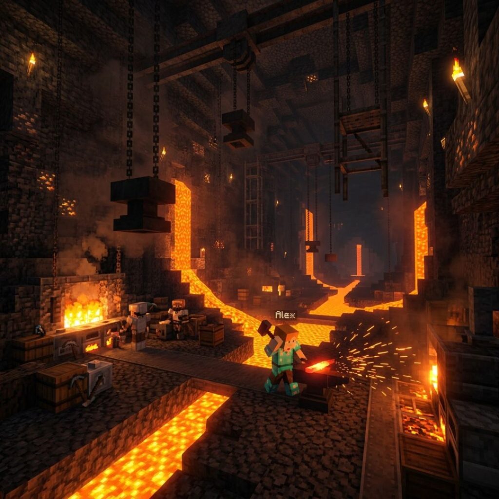 lava Minecraft Wallpaper