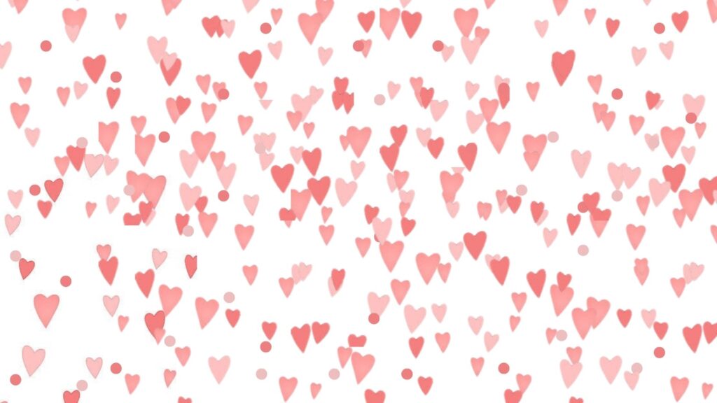 Soft pink floating hearts pink coquette wallpaper