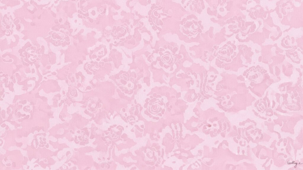 Seamless pink rose floral print for a pink coquette wallpaper