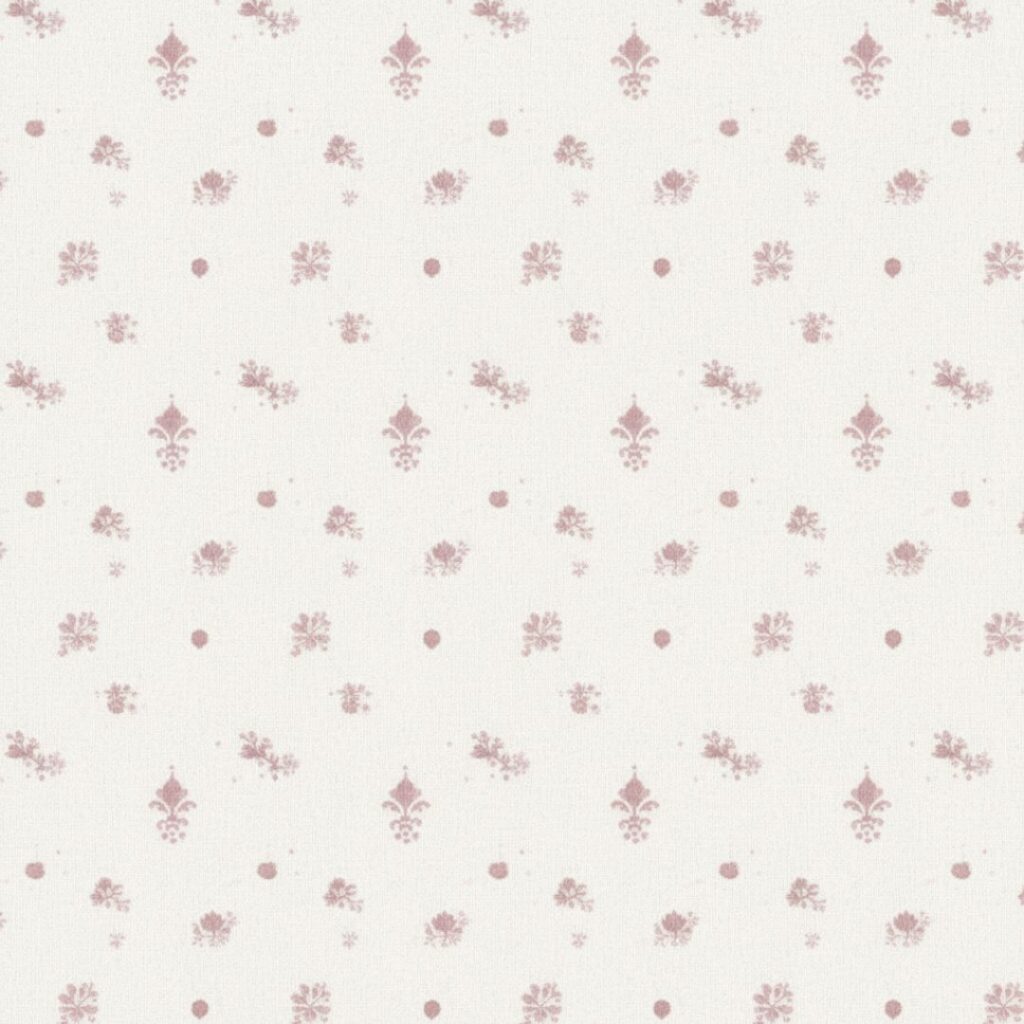 Pink gingham fabric textured with delicate lace trim, pink coquette wallpaper
