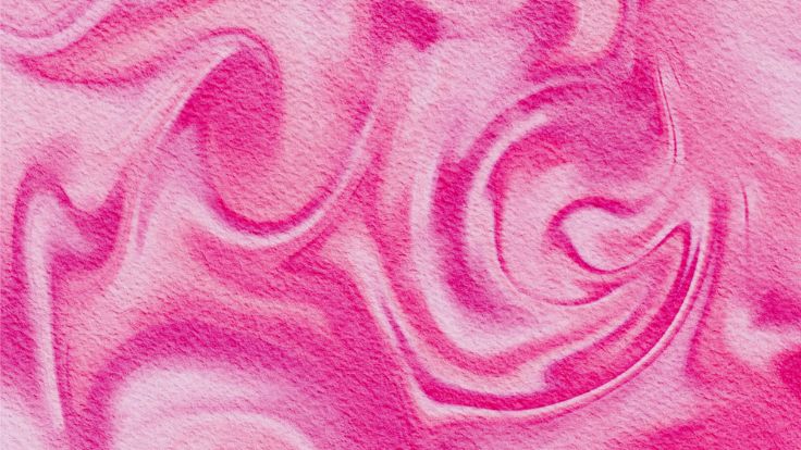 Abstract marble swirl pattern with hot pink watercolor textures pink wallpaper