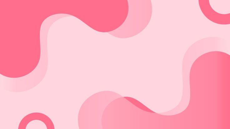 Abstract curved fluid shapes in shades of rose and blush pink wallpaper