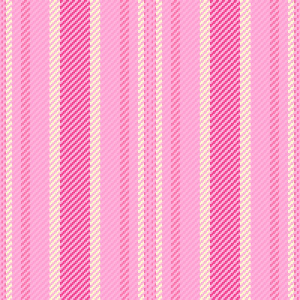 Seamless vertical pink and yellow striped textile pattern pink wallpaper