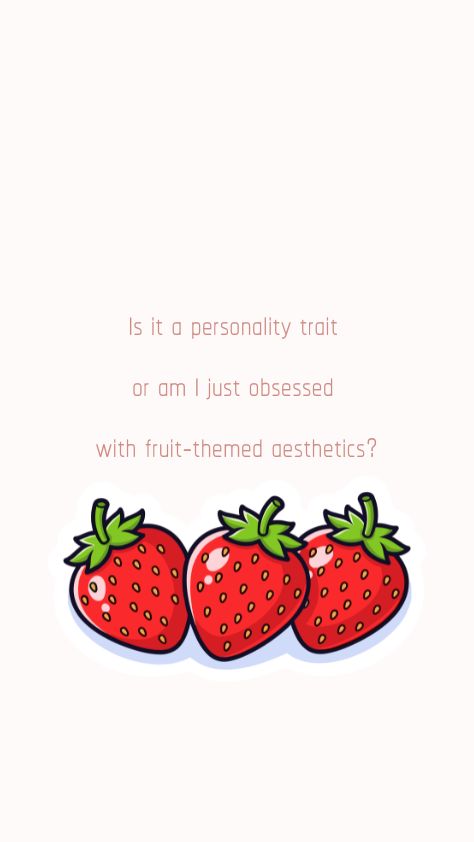 A row of three bright red strawberries with text above on a white background strawberry cartoon