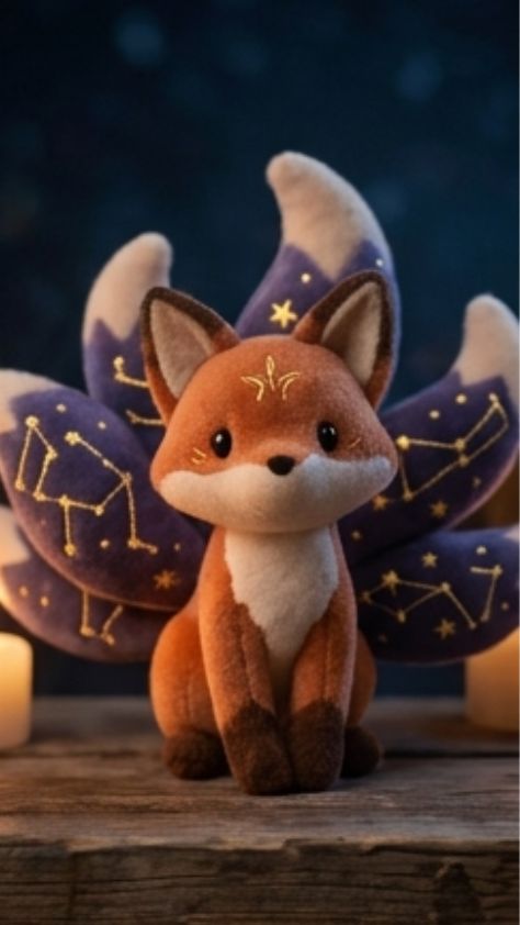 plush Cute Kitsune Wallpaper