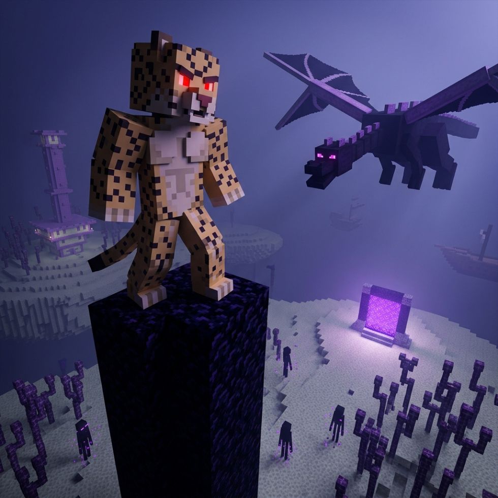 Leopard Ender Dragon battle leopard fruit picture