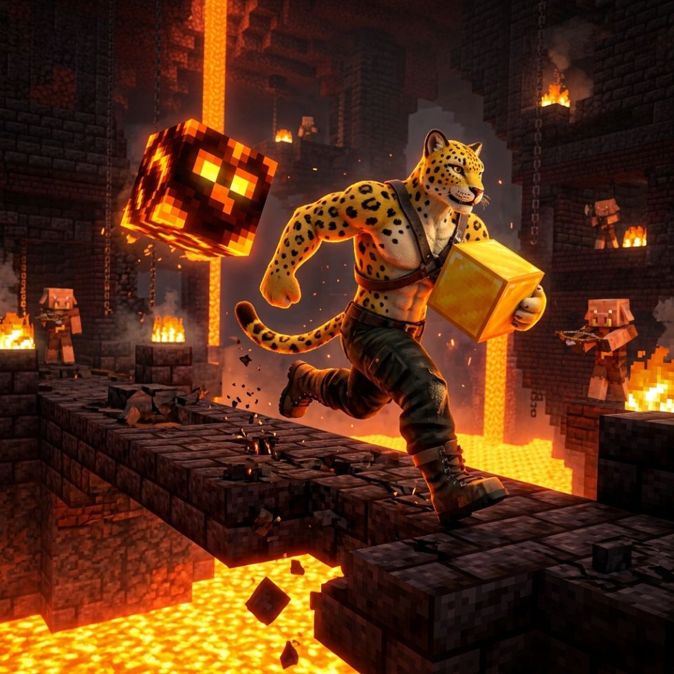 Leopard nether bastion escape leopard fruit picture