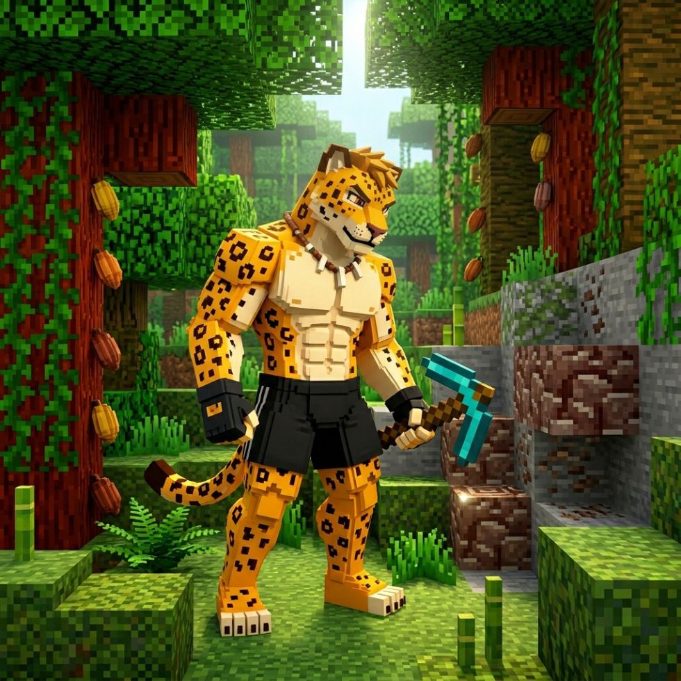 Leopard mining leopard fruit picture