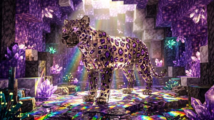 Crystal leopard in amethyst cave leopard fruit picture