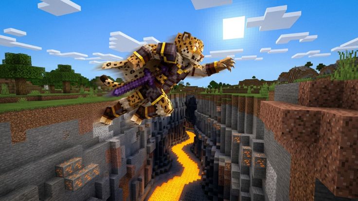 Leopard warrior jumping over ravine leopard fruit picture