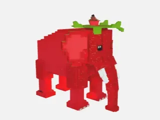 Strawberry Elephant wallpaper 4k