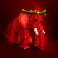 Strawberry Elephant wallpaper