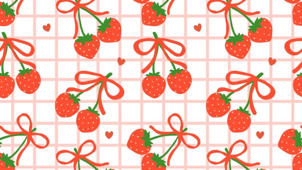 Coquette Strawberry Wallpaper