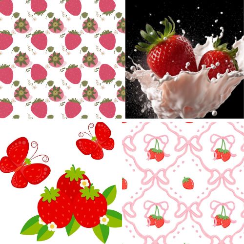 Coquette Strawberry Wallpaper
