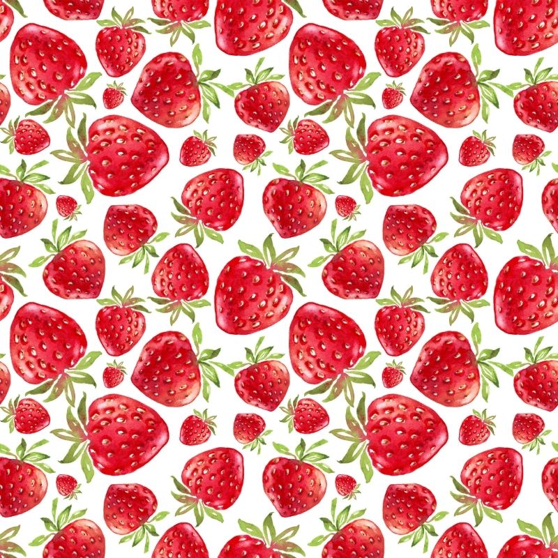 Pattern of coquette strawberrie
