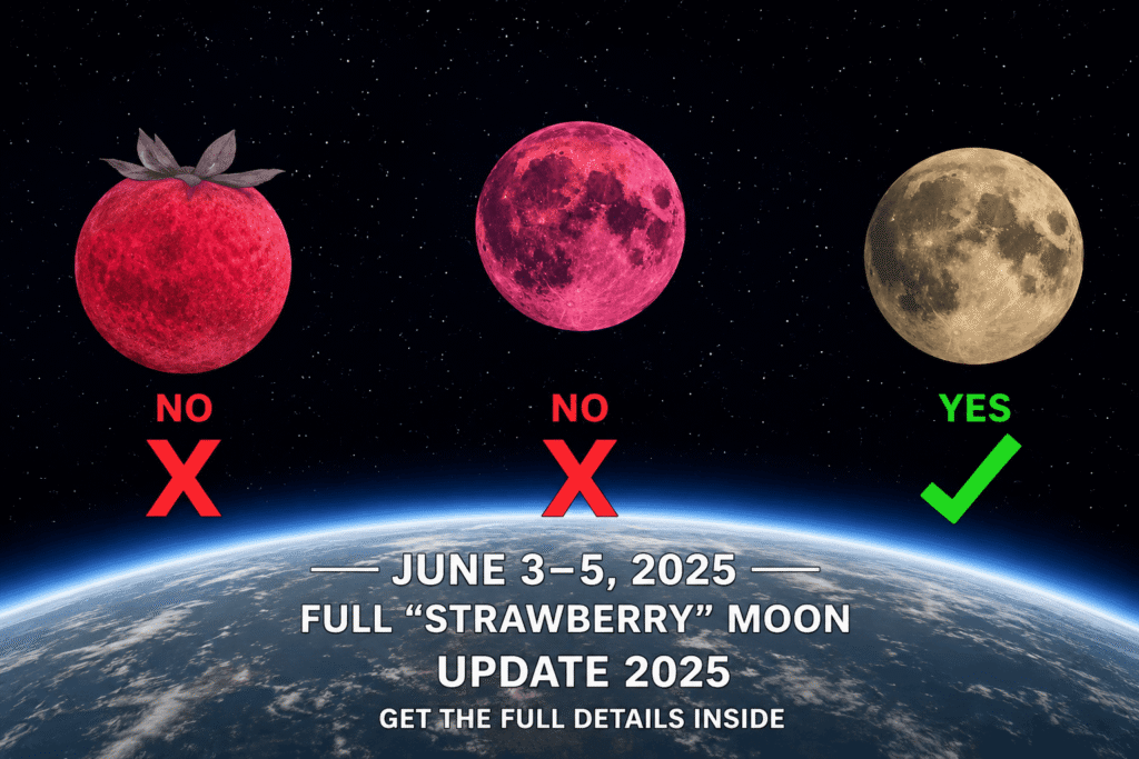 Strawberry Moon update infographic 2026
