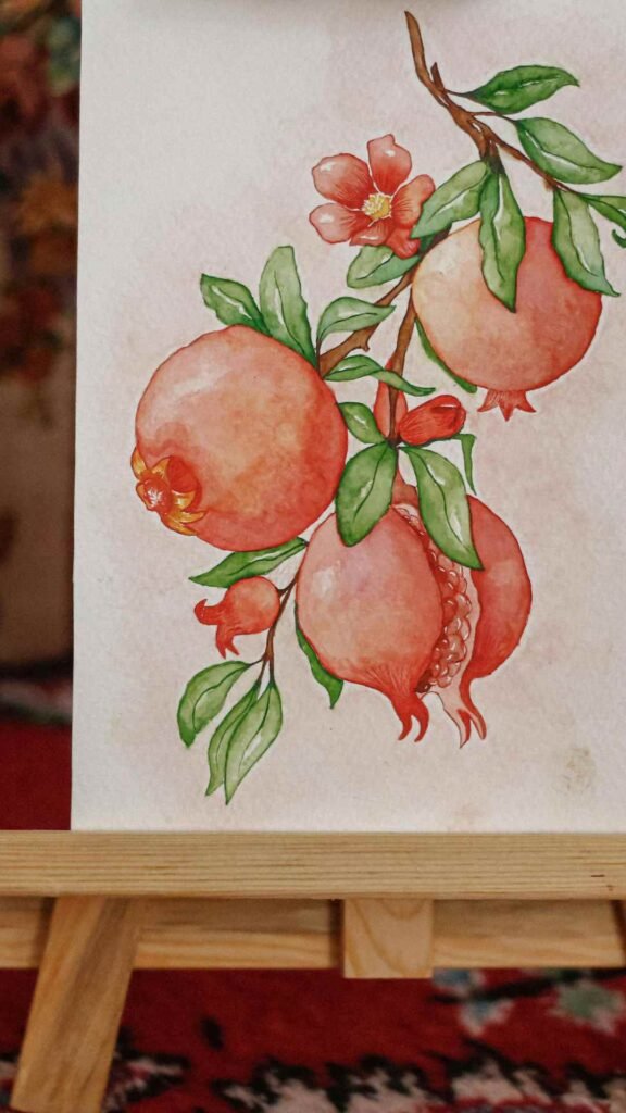 Aesthetic pomegranate wallpaper