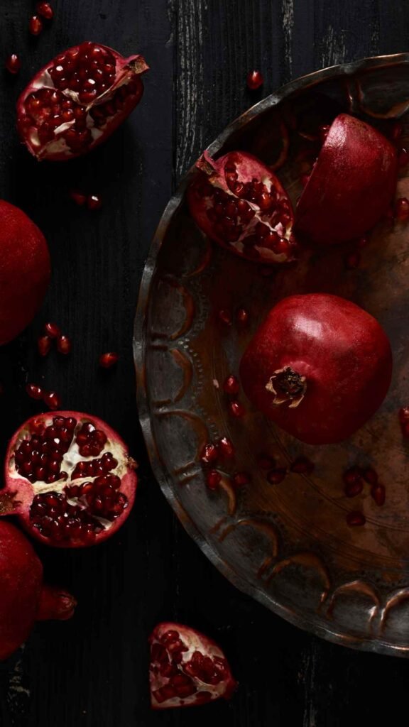 Beautiful pomegranate wallpaper for iPhone