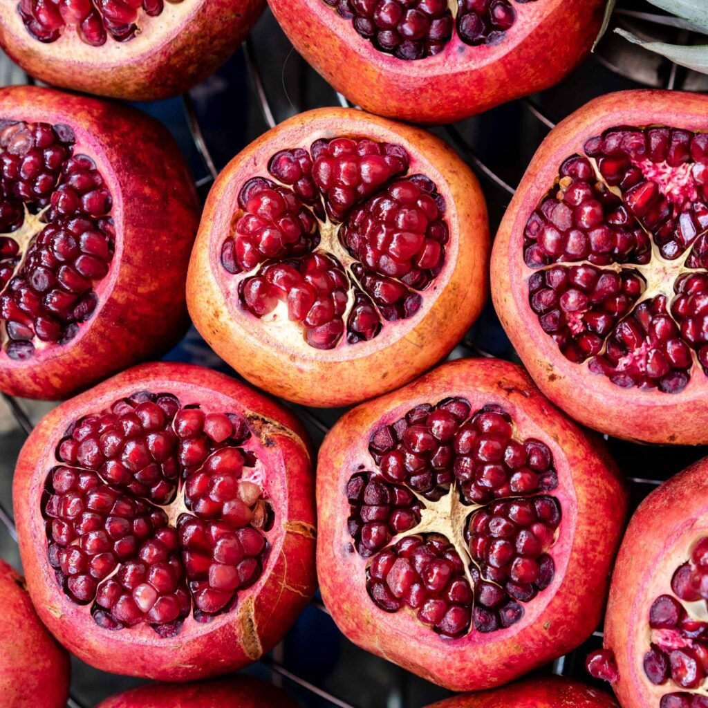 Botanical pomegranate wallpaper