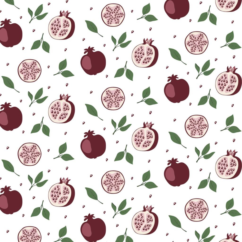 Colorful pomegranate fruit wallpaper