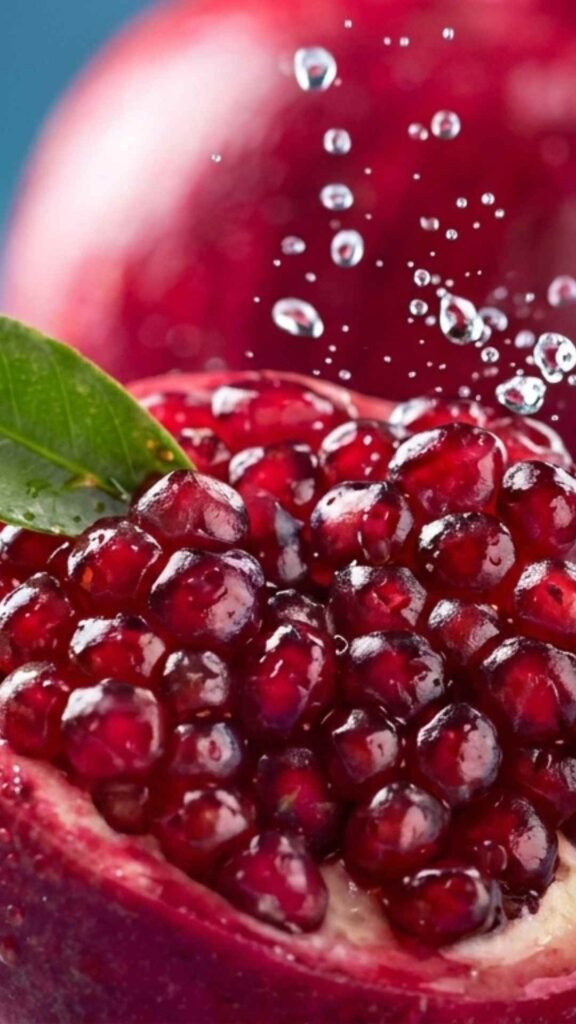 Decorative pomegranate fruit wallpaper